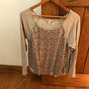 Sweater with gold studs
